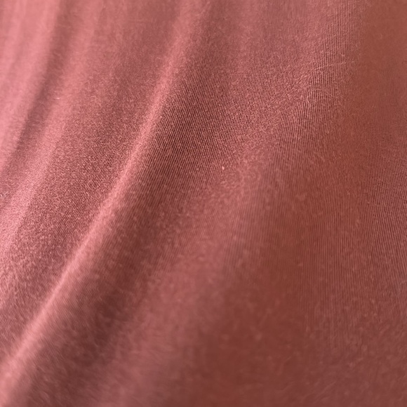 LOGO by Lori Goldstein Rust Top with Black Lace - Picture 8 of 14